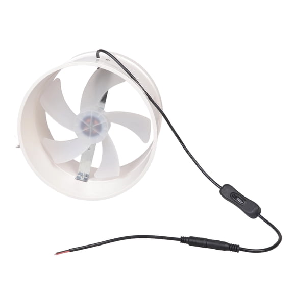 Application Flexible 12V PVC Duct Fan 200mm 360CFM Includes On Off Switches for Ventilation Across Various Environments