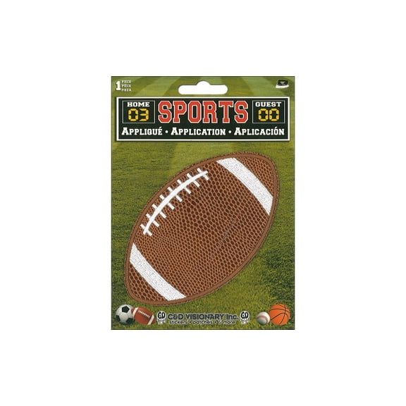 C&D Visionary Patch, Football, 4" x 2.5"