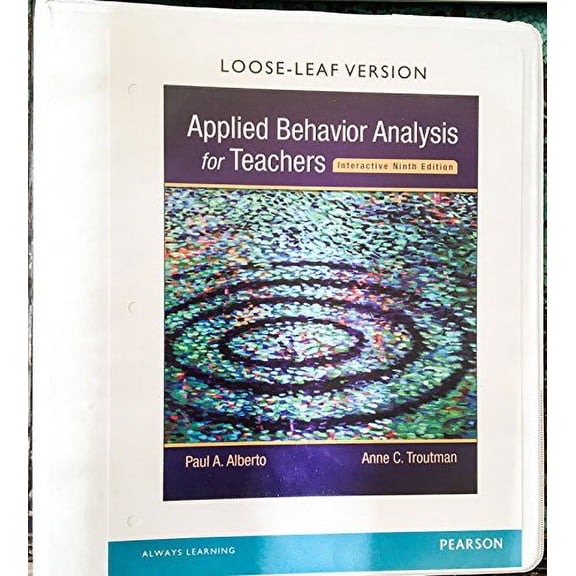 Pre-Owned Applied Behavior Analysis for Teachers Interactive Ninth Edition, Enhanced Pearson eText with Loose-Leaf Version -- Access Card Package, 9780134027098, Paperback, 9