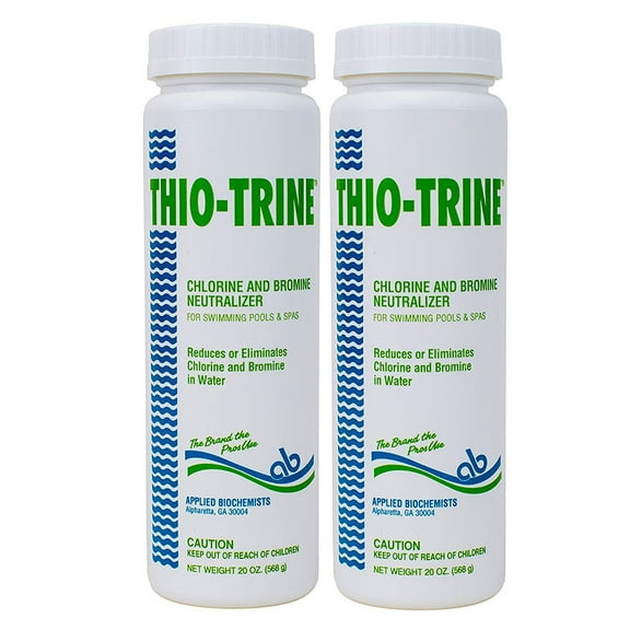 Applied Biochemists LZ-401115A-2 Thio-Trine Chlorine Bromine Neutralizer (20 oz) - 2 Pack Swimming Pool