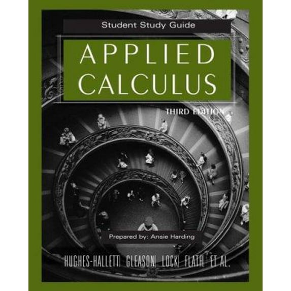 Pre-Owned Applied Calculus: Student Study Guide (Paperback) 0471739243 9780471739241