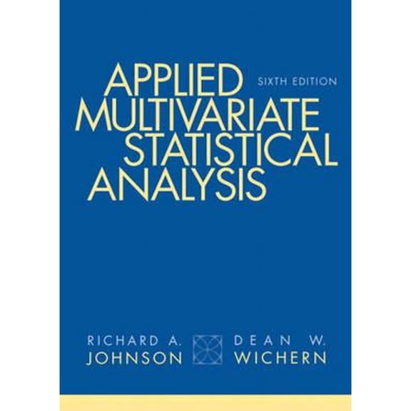 Pre-Owned Applied Multivariate Statistical Analysis