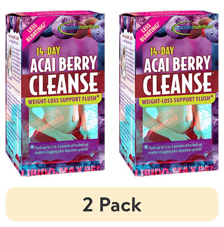 (2 pack) Applied Nutrition 14 Day Acai Berry Cleanse Tablets, 56 Ct ...