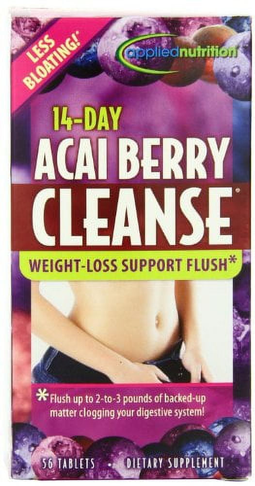 Applied Nutrition 14-day Acai Berry Cleanse Antioxidant Formula 56-Count Bottle