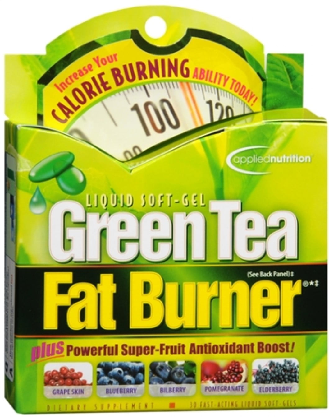 Applied Nutrition Green Tea Fat Burner Liquid SoftGels 30 Soft Gels