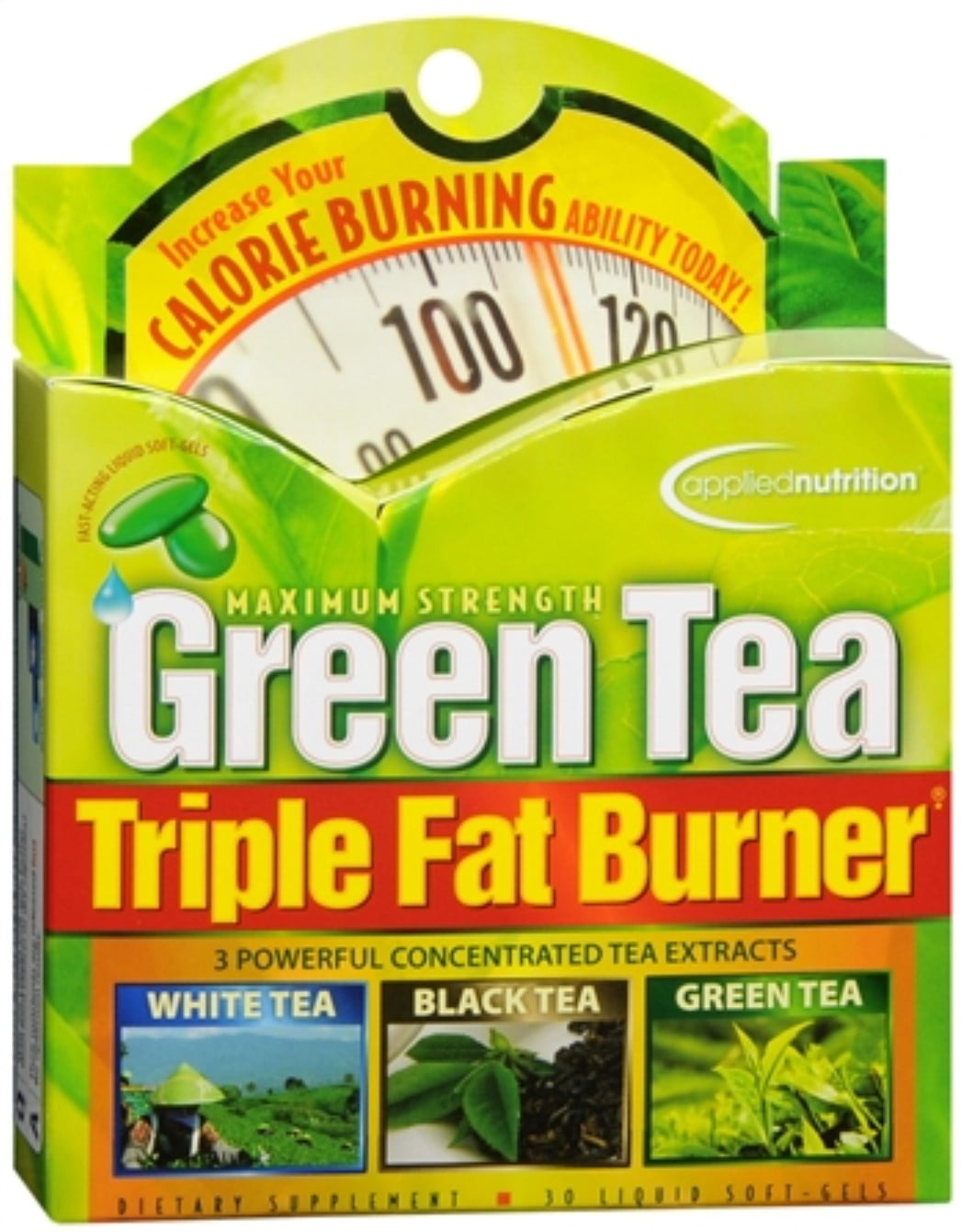 Applied Nutrition Green Tea Triple Fat Burner Liquid SoftGels 30 Soft