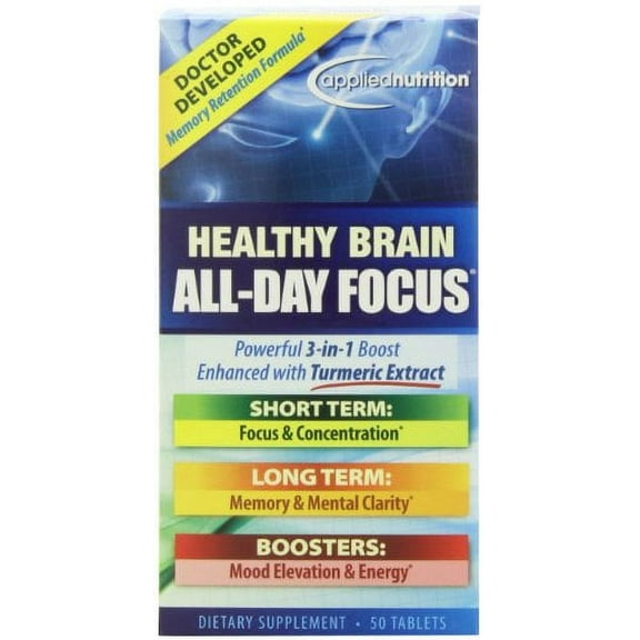 Applied Nutrition Healthy Brain All-day Focus, 50-Count