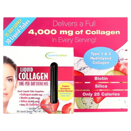 Applied Nutrition Liquid Collagen Drink Mix 4000 mg., 30 Tubes