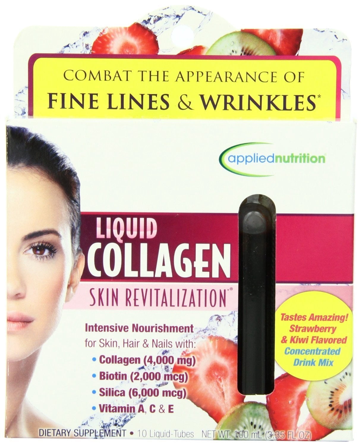 Applied Nutrition Liquid Collagen Skin Revitalization, 10 Count 3.35 Fl Oz 2 Pack