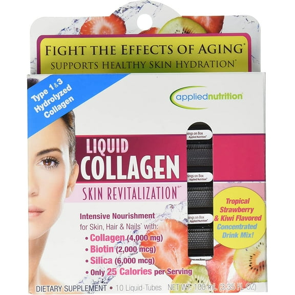 Applied Nutrition Liquid Collagen Skin Revitalization 10 Count 3.35 Oz