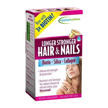 Applied Nutrition Longer, Stronger Hair and Nails, 60-Count