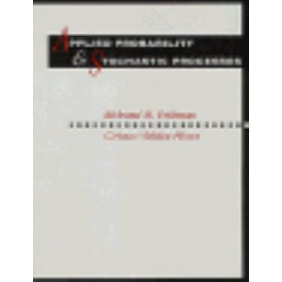 Pre-Owned Applied Probability and Stochastic Processes (Hardcover) 053493921X 9780534939212