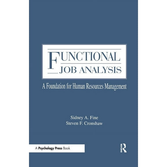Applied Psychology Functional Job Analysis: A Foundation for Human Resources Management, (Hardcover)