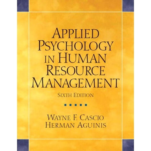 Pre-Owned Applied Psychology In Human Resource Management (Hardcover) 0131484109 9780131484108