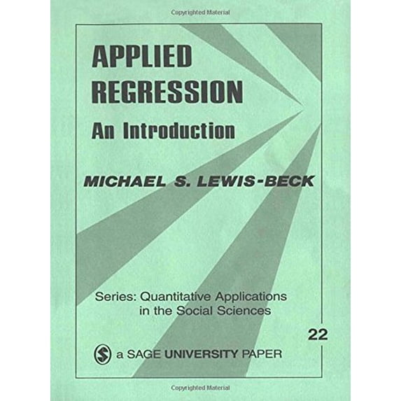 Pre-Owned Applied Regression: An Introduction (Quantitative Applications in the Social Sciences) (Paperback) 0803914946 9780803914940