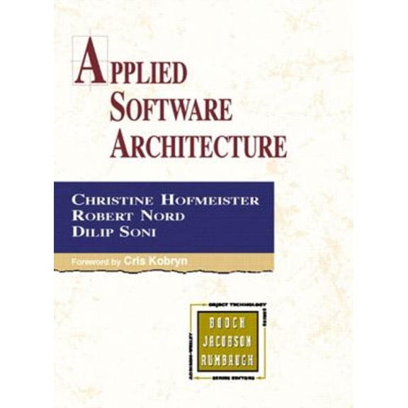 Pre-Owned Applied Software Architecture (Hardcover) 0201325713 9780201325713