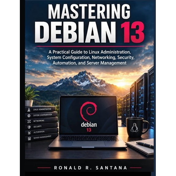 Applied Technology & Engineering Library Mastering Debian 13: A Practical Guide to Linux Administration, System Configuration, Networking, Security, Automation, , Book 3, (Paperback)