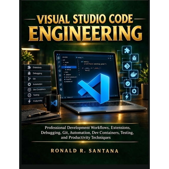 Applied Technology & Engineering Library Visual Studio Code Engineering: Professional Development Workflows, Extensions, Debugging, Git, Automation, Dev Containe, Book 4, (Paperback)