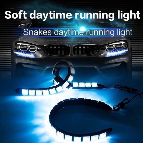 Applies to 2 Pieces LED Daytime Running Light Guide Strip