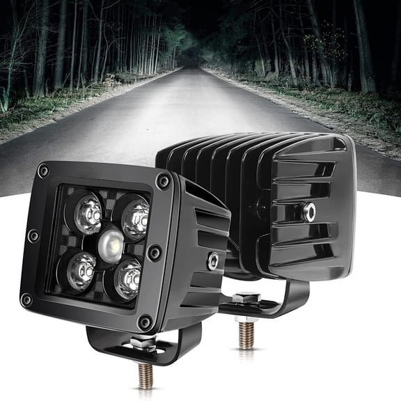 Applies to 3 Inch Square Headlights White Jeep Off Road LED Cree 50w