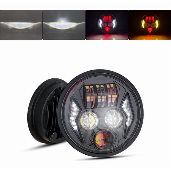 Applies to 5.75'' Headlight H4 Led Magnifier Daymaker Sealed 28000lm Hi/lo Z Beam