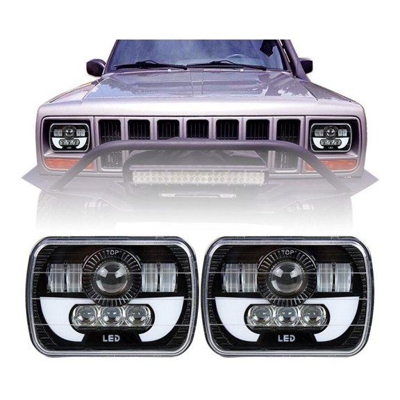 Applies to 6x7 LED Projector Headlight 5x7 Hi/Lo Sealed Beam Truck Jeep