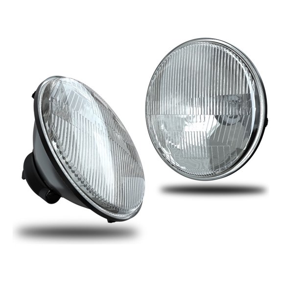 Applies to 7'' Inch Round Glass Headlight Housing, 2 Pieces