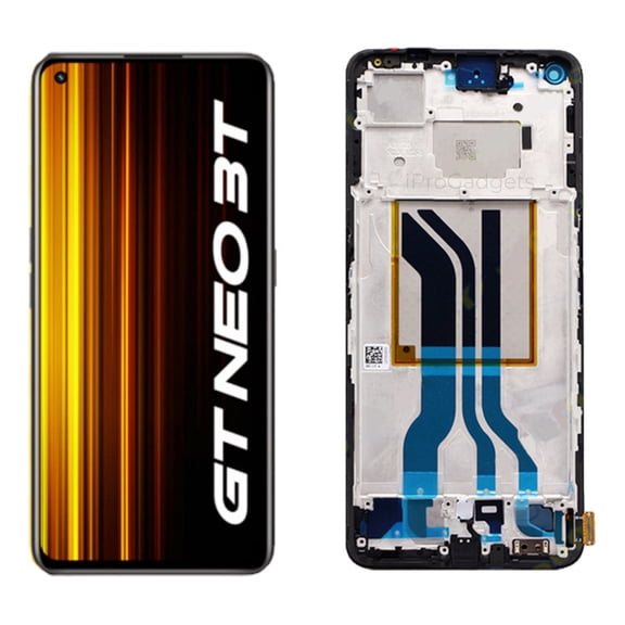 Amoled Display With Frame for Realme Gt Neo 3t Rmx3372