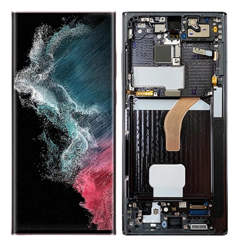 An Amoled Lcd Screen With Frame for Samsung S22 Ultra S90 - Walmart.com