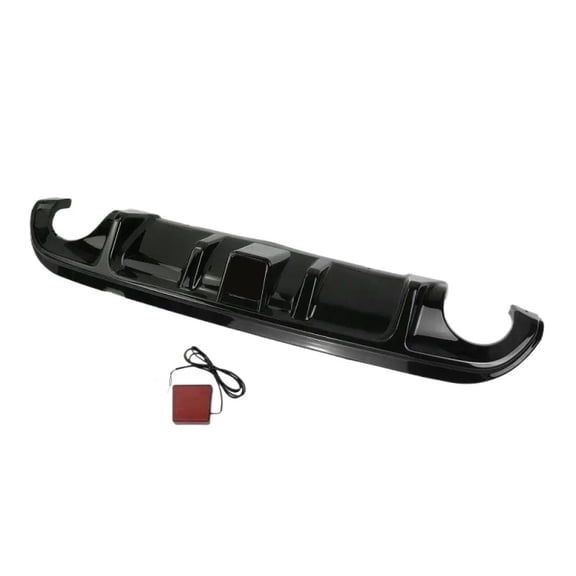 Applies to Car Rear Bumper Diffuser Spoiler with Indicator Light for Infiniti Q50 2014-2017 Car Modification Posterior Lip Body Kit