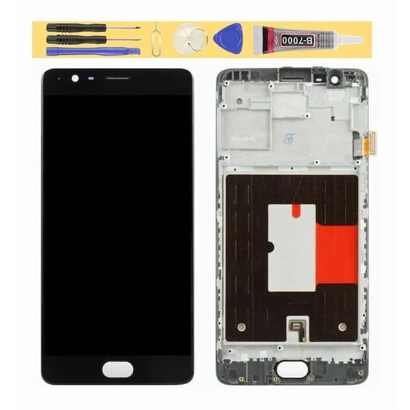 For Oneplus 3t LCD Screen+Touch Digitizer Frame