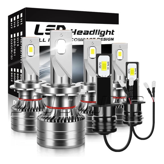 Applies to H7 H1 Led Headlight Kit for 2001-2004 Audi A6 40000lm
