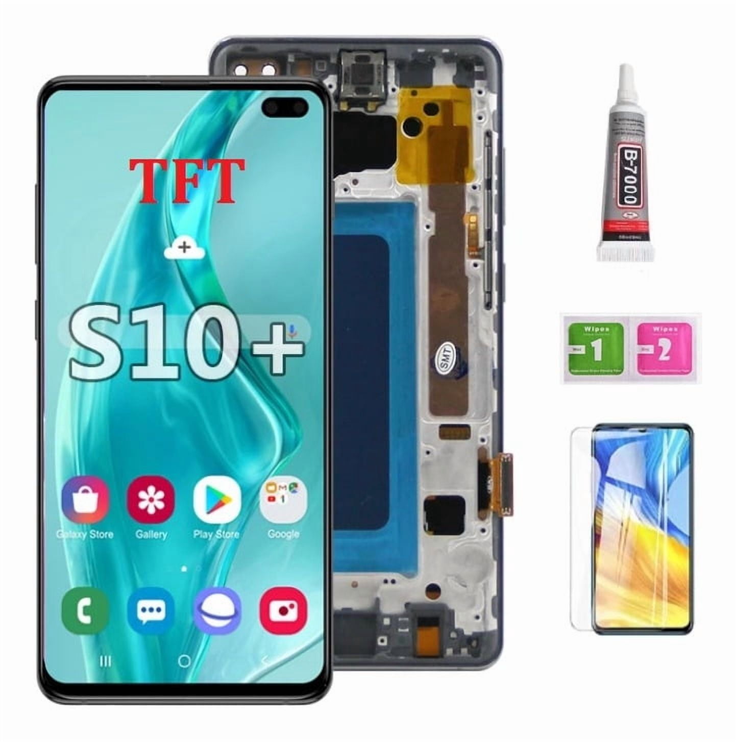 LCD Screen+Frame Compatible With Samsung S10 Plus S10+ G975 - Walmart ...