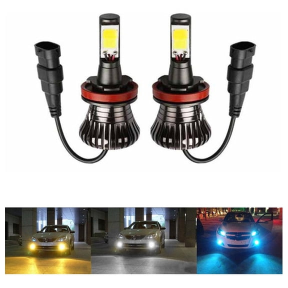 Applies to LED Fog Light Bulbs H8 H11 Yellow White Ice Blue E