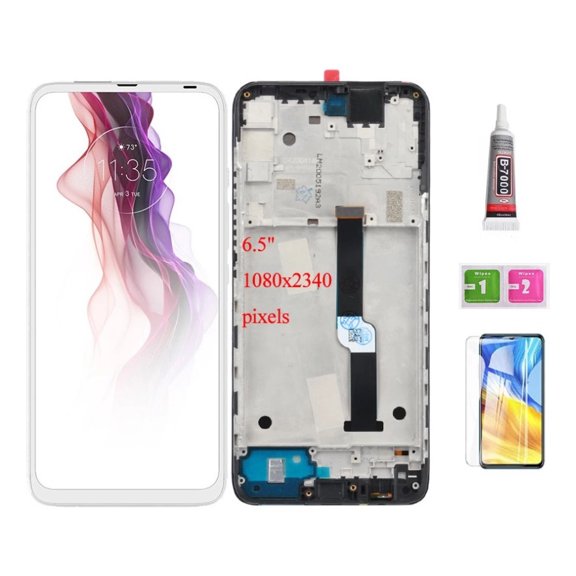Lcd Screen With Frame for Moto One Fusion Plus