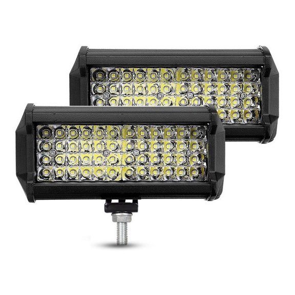 Applies to Pair of Headlights 48 Led Aux Bar. Bright Strobe 144w 6000k