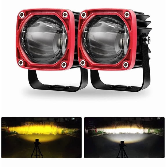 Applies to Pair of Headlights Bars Magnifying Glasses Ultra/Brightness Motorcycle/Harley/Jeep/ATV
