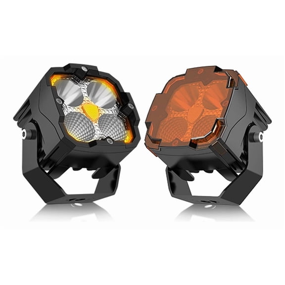 Applies to Pair of Super Powerful 100w LED Square Headlights, Low Type, 3 Inch