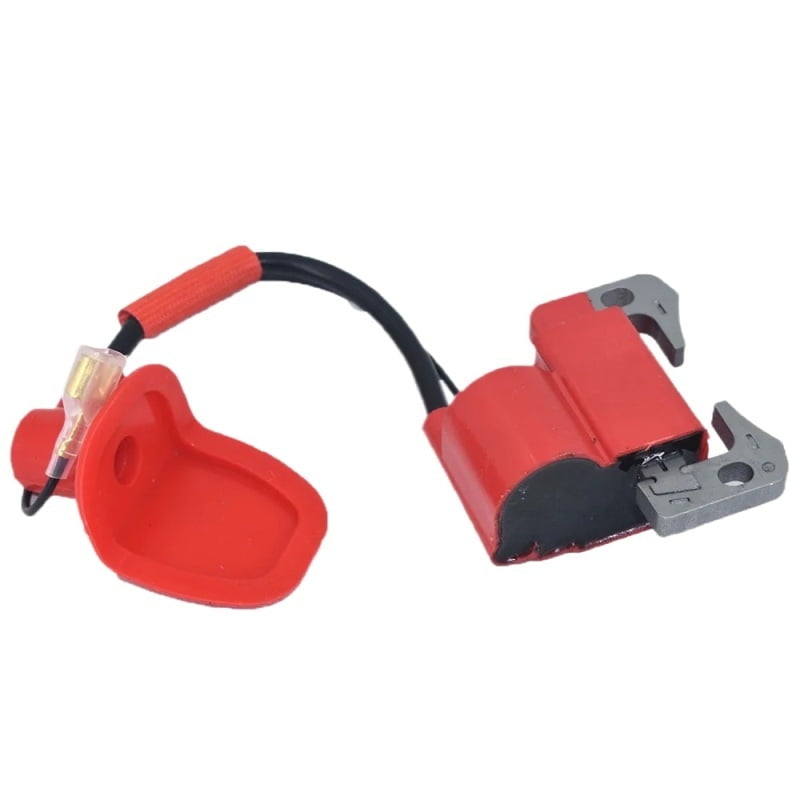 Bobine D'allumage Performance Rouge + Bougie L7T HMParts - Pour Pocket Bike, Mini Quad, 50cc