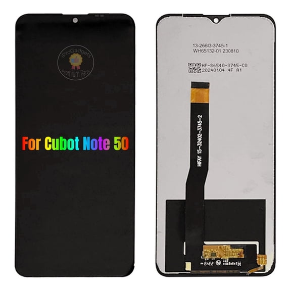 Touch Screen LCD Display for Cubot Note 50 Black