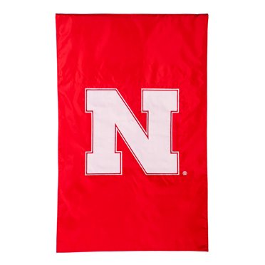 Nebraska Cornhuskers N Logo Garden Flag – 13x18 Inch Polyester, NCAA