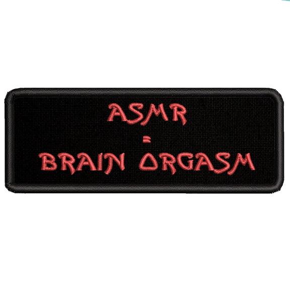 Applique Inspirational ASMR Theme Iron/Sew On Decorative Patch Funny Saying Biker Emblem