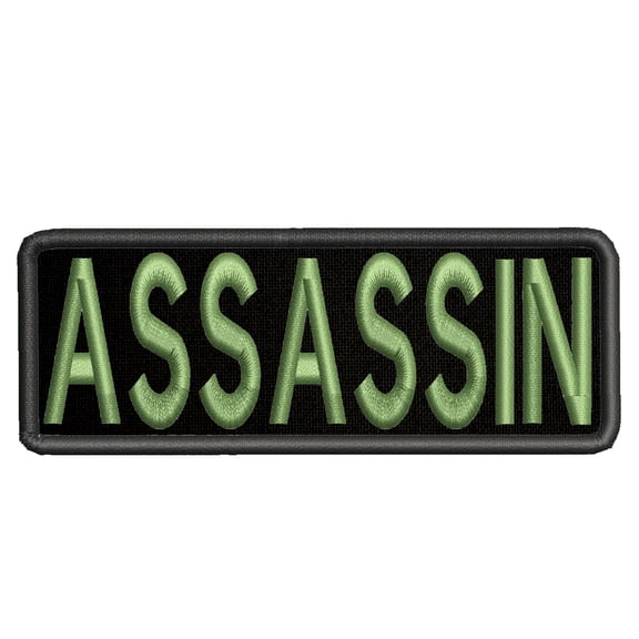 Applique Inspirational Assassin Theme Iron/Sew On Decorative Patch Funny Saying Biker Emblem