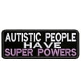 thumbnail image 1 of Applique Inspirational Autism Awareness White Theme Hook Backing Decorative Patch Funny Saying Biker Emblem, 1 of 2