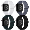 thumbnail image 1 of Apply to Apple Watch 38 mm to 40 mm 41 mm 42 mm and 44 mm 49 mm, 45 mm elastic wristband applied to iWatch series 9/8/7 6/5/4/3/2/1 / SE/Ultra/Ultra article 2, 4, 1 of 2