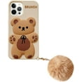 thumbnail image 1 of Apply to iPhone 14 Pro Case Kawaii Phone Cases,Cute Cartoon Bear Phone Case with Keychain Teddy Bear Phone Case 3DSoft Silicone Shockproof Protective Case for iPhone 14 Pro Women Girls, 1 of 14