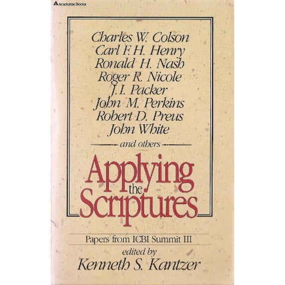 Pre-Owned Applying the Scriptures (Paperback) 0310251516 9780310251514