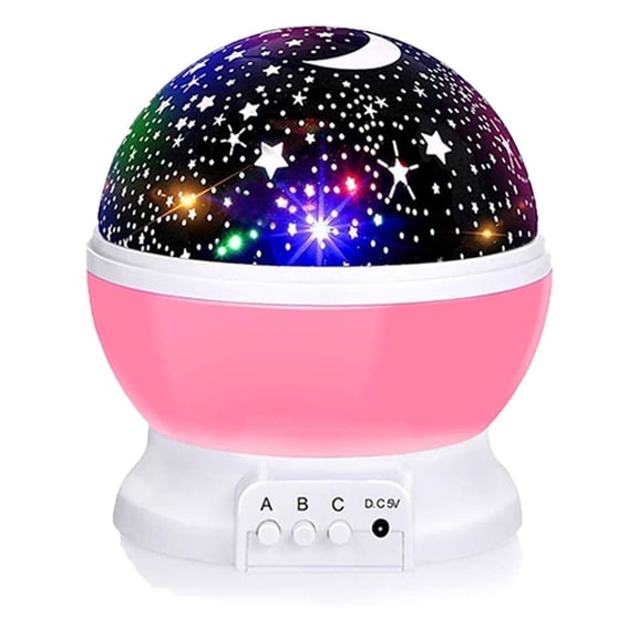 Appoft Star Night Light for Kids, 12 Color Changing Lights Modes with USB Cable, 360Rotating Moon Star Projector Desk Lamp for Bedroom Party Decor & Girls Birthday Gift