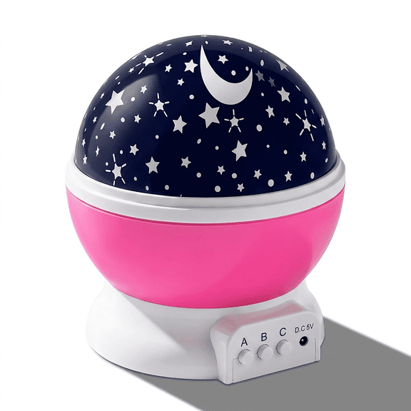 Appoft Star Night Light for Kids, 12 Color Changing Lights Modes with USB Cable, 360°Rotating Moon Star Projector Desk Lamp for Bedroom Party Decor & Girls Birthday Gift