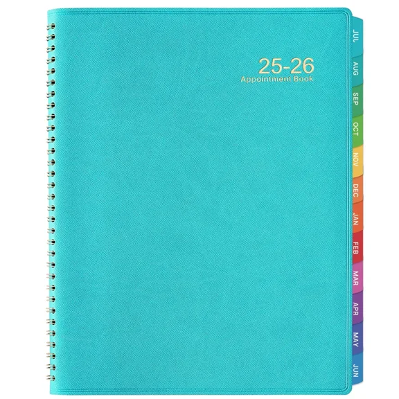 Appointment Book 2025-2026 - 53 Weeks Daily Planner, July 2025 - June
